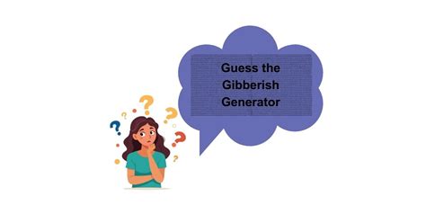 guess the gibberish generator.